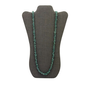 Fashion Green Beaded Stone Chip One Piece Necklace